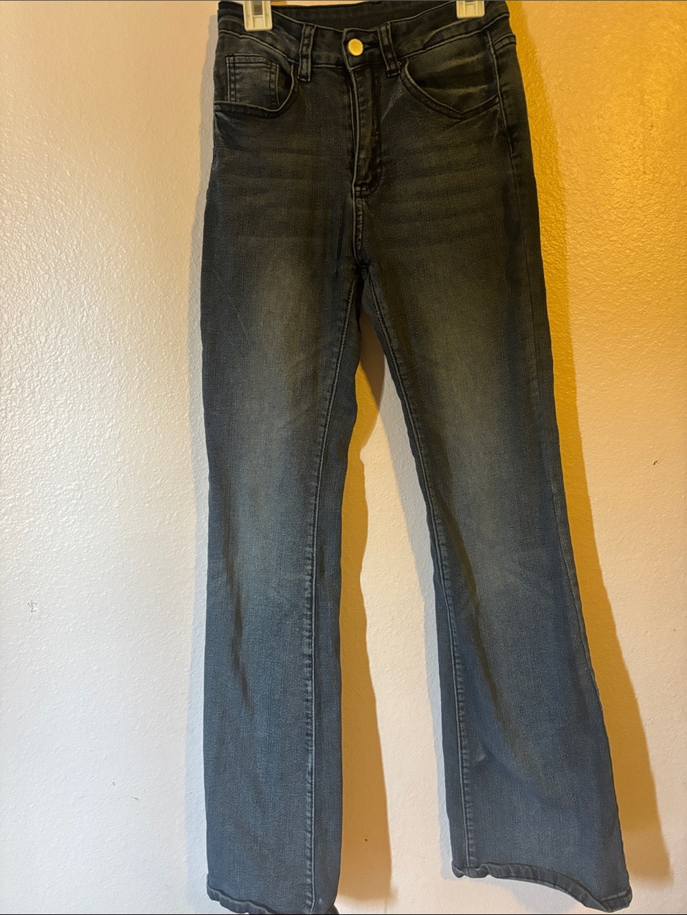 Women's Mid Rise Dark Wash Bootcut Jeans, Size XS